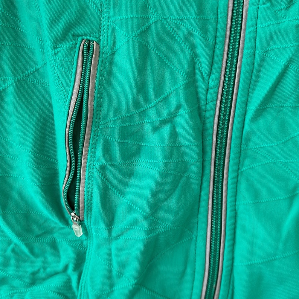 Green Workout Zip Up - Picture 3 of 8